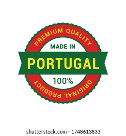 Hergestellt in Portugal Vektorgrafik-Abzeichen.