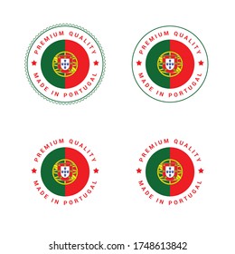 Made in Portugal vector badge.
