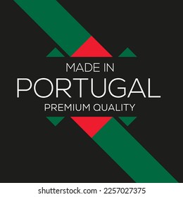 Made in Portugal, vector illustration.