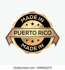 Made in PUERTO RICO logo badge design