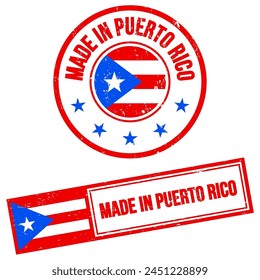 Made in Puerto Rico Stamp Sign Grunge Style