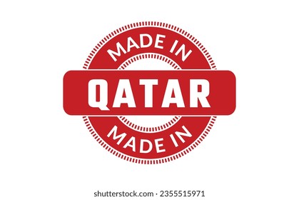 Made in Qatar-Kautschuk-Stempel