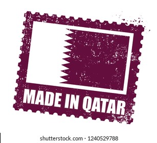 Made in Qatar Stamp