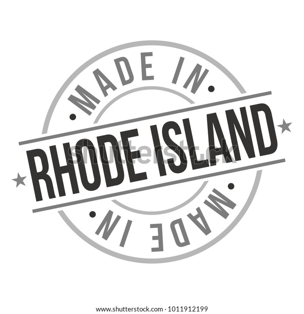 Made Rhode Island America Travel Stamp Stock Vector (Royalty Free ...