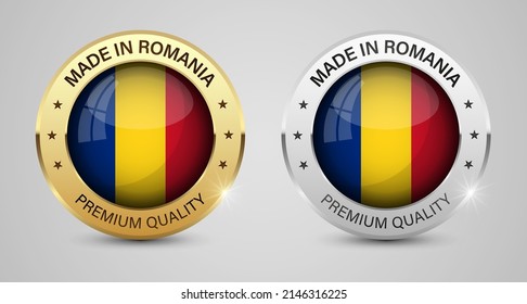 Made in Romania graphics and labels set. Some elements of impact for the use you want to make of it.