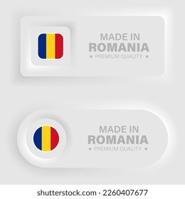 Hergestellt in Rumänien für die Luftaufzeichnung. Element der Wirkung für die Verwendung, die Sie daraus machen wollen.