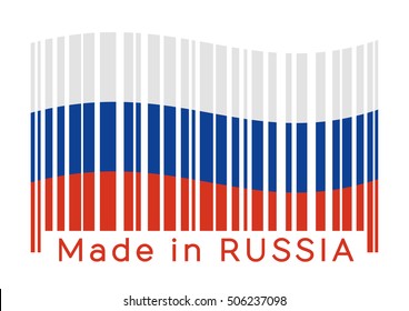 Made in Russia. Barcode.