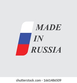 Made in Russia Flat Vector Icon