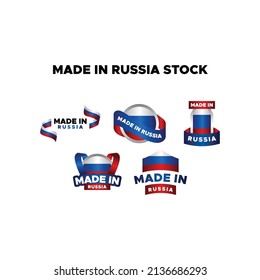 Hergestellt in Russland Vektorbanner-Design
