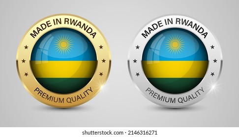 Made in Rwanda graphics and labels set. Some elements of impact for the use you want to make of it.