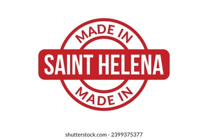 Made In Saint Helena Rubber Stamp