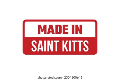 Made In Saint Kitts Rubber Stamp