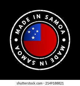Aus Samoa stammender Textstempel, Concept-Hintergrund