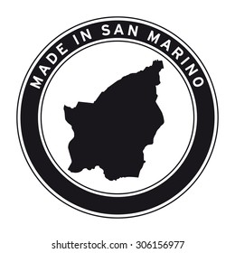 Made in San Marino vector logo sticker button