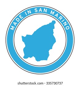 Made in San Marino vector logo sticker button