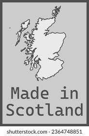 Made in Scotland Map Design