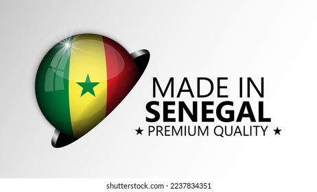 Made in Senegal graphic and label. Element of impact for the use you want to make of it.