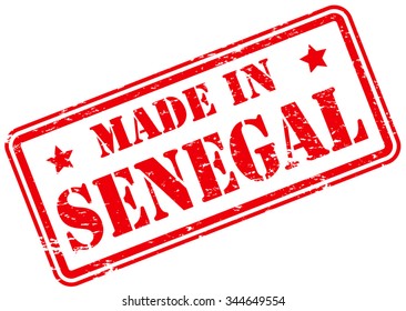 Made in Senegal Rubber Stamp