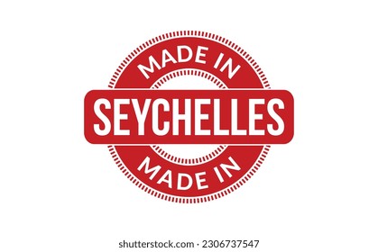 Made In Seychelles Rubber Stamp