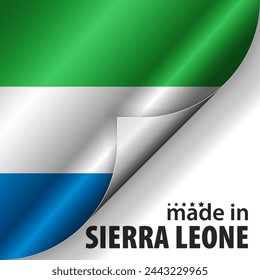 Made in Sierra Leone graphic and label. Element of impact for the use you want to make of it.