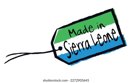 Made in Sierra Leone on flag