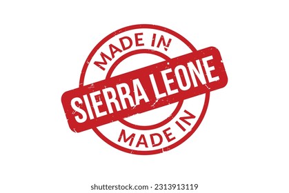 Made In Sierra Leone Rubber Stamp