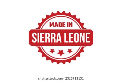 Made In Sierra Leone Rubber Stamp