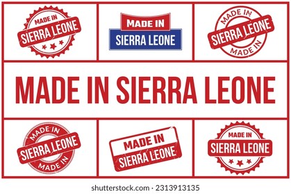 Made In Sierra Leone Rubber Stamp Set