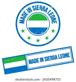 Made in Sierra Leone Stamp Sign Grunge Style