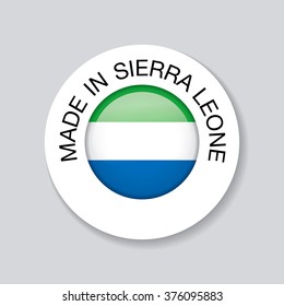 made in sierra leone. template icon design