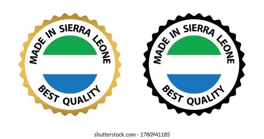 made in Sierra    vector stamp. badge with Sierra    flag