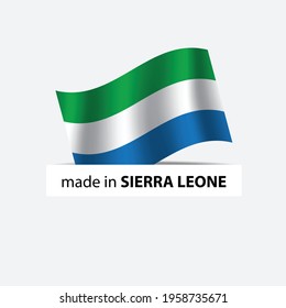 made in Sierra    vector stamp. badge with Sierra    flag