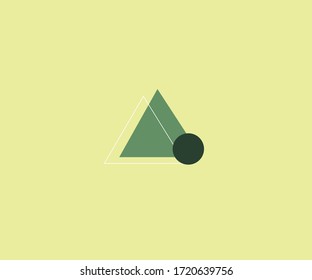 Ich habe ein einfaches professionelles Logo mit einem Dreieck neben einem Kreis erstellt