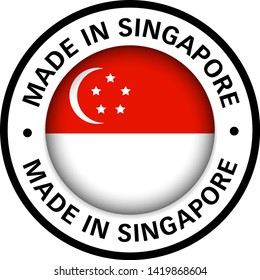 Made In Singapore Flag Icon