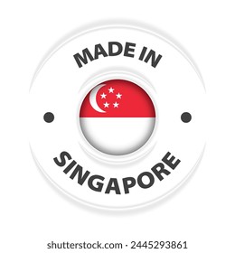 Made in Singapore graphic and label. Element of impact for the use you want to make of it.