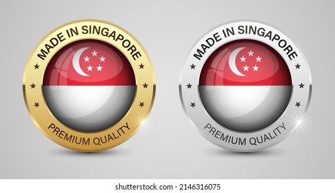 Made in Singapore graphics and labels set. Some elements of impact for the use you want to make of it.