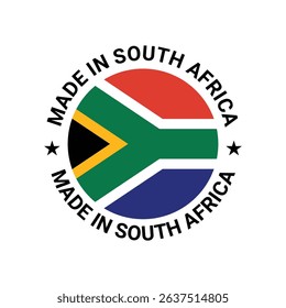 made in south africa circle identity design vector for business	