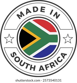 Made in South Africa Icon Vector Stamp Illustration