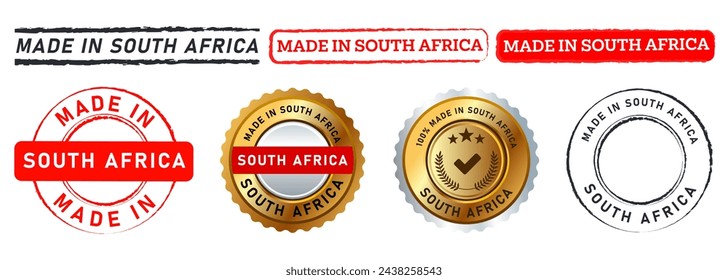 made in south africa stamp seal badge label sticker sign mark product industry manufactured