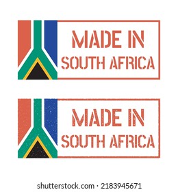 made in South Africa stamp set, Republic of South Africa product emblem
