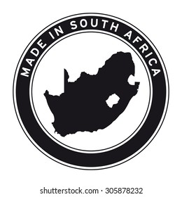 Made in South Africa vector logo sticker button