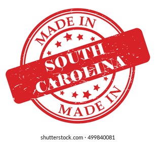 Made in South Carolina vector illustration on white background