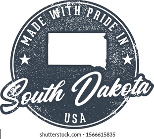 Made in South Dakota State Packaging Label