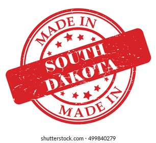 Made in South Dakota vector illustration on white background
