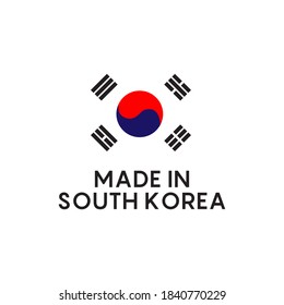 Made In South Korea Logo Design Vector Template