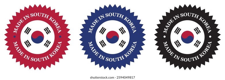 Made In South Korea
Product Badge Round Sticker Label Icon Roundel
