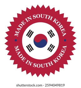 Made In South Korea
Product Badge Round Sticker Label Icon Roundel
