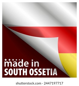 Made in South Ossetia graphic and label. Element of impact for the use you want to make of it.