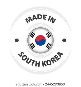 Made in SouthKorea graphic and label. Element of impact for the use you want to make of it.