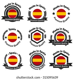 Made in Spain badge set